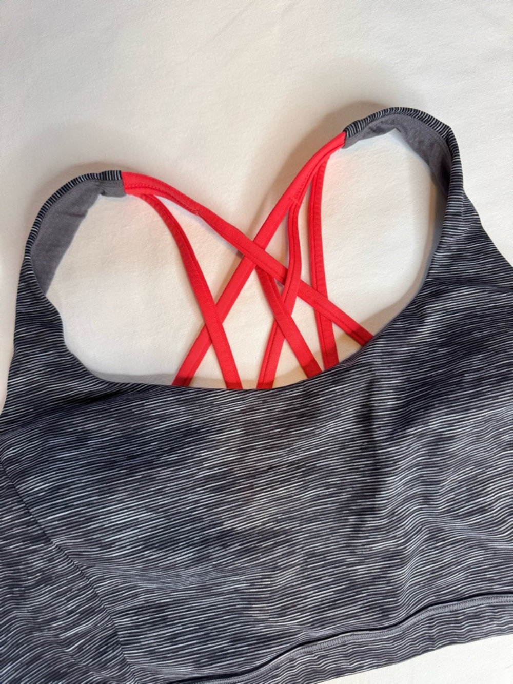 Lululemon Free To Be Serene Bra Size 14 Strappy Back Pink Punch C/D Cup - Picture 3 of 15